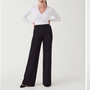 SPANX The PerfectFit Pant Black Wide Leg Size Large